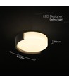48W LED dekorativ loftslampe - Ø45cm, 3-i-1 CCT, dæmpbar, sort, inkl. fjernbetjening