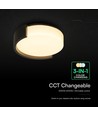 48W LED dekorativ loftslampe - Ø45cm, 3-i-1 CCT, dæmpbar, sort, inkl. fjernbetjening