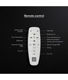 48W LED dekorativ loftslampe - Ø45cm, 3-i-1 CCT, dæmpbar, sort, inkl. fjernbetjening