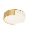 V-Tac 63W LED loftslampe, Ø55cm - 3-i-1 CCT, dæmpbar, guld, inkl. fjernbetjening