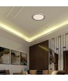 V-Tac 30W/60W/30W LED loftlampe med fjernbetjening - 3-i-1 CCT, dæmpbar, brun kant, inkl. lyskilde