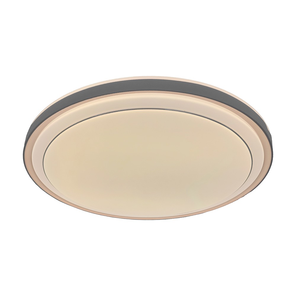 V-Tac 30W/60W/30W Designer loftlampe - CCT, dæmpbar, brun kant, inkl. fjernbetjening - Kulør : 3-i-1