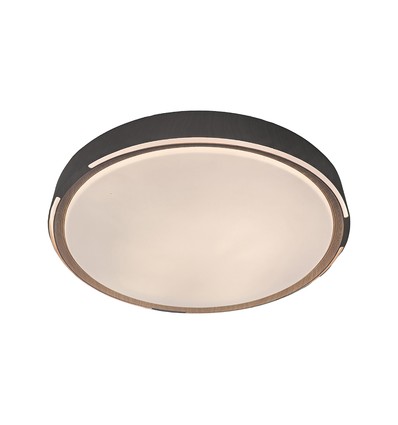 V-Tac 30W/60W/30W LED loftslampe med trælook - 3-i-1 CCT, dæmpbar, fjernbetjening, inkl. lyskilde