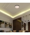 V-Tac 30W/60W/30W LED loftslampe med trælook - 3-i-1 CCT, dæmpbar, fjernbetjening, inkl. lyskilde