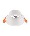 GU10 indbygningsspot, blænding ikke - Rund, hvid, Deep Anti Glare, uden lyskilde