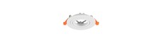 GU10 indbygningsspot - Rund, hvid, aluminium, uden lyskilde