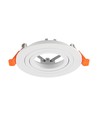 GU10 indbygningsspot - Rund, hvid, aluminium, uden lyskilde