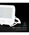 50W LED projektør - 135lm/W, IP65, CREE chip, hvidt hus, 6 års garanti