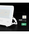 100W LED projektør - 135lm/W, IP65, hvidt hus, 6 års garanti, CREE chip
