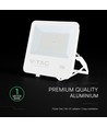 100W LED projektør - 135lm/W, IP65, hvidt hus, CREE chip, 6 års garanti