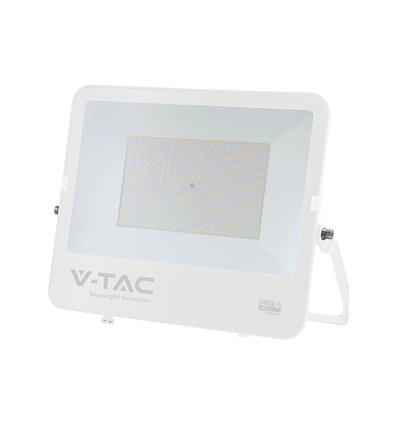 200W LED projektør - 135lm/W, IP65, hvidt hus, Cree chip, 6 års garanti