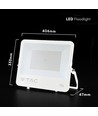 V-Tac 200W LED projektør - 135lm/W, IP65, hvidt hus, Cree LED, 6 års garanti