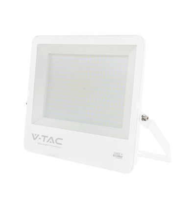V-Tac 300W LED projektør - 135lm/W, IP65, hvidt hus, CREE Chip, 6 års garanti