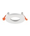 GU10 indbygningsspot - Rund, hvid, aluminium, IP44, uden lyskilde
