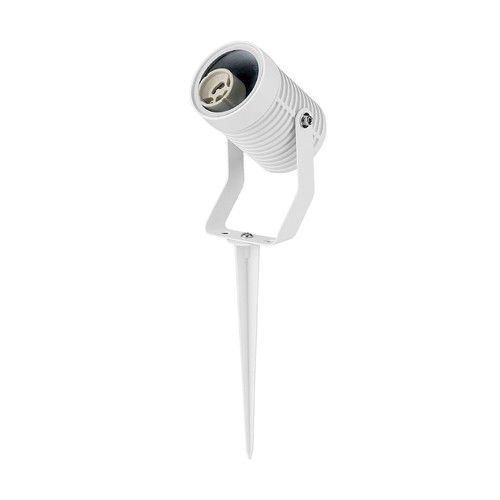 GU10 havespot med spyd - Hvid, aluminium, IP65, uden lyskilde