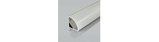 2m hjørneprofil i sølv til LED strips - Inkl. cover, 30x30mm monteringssæt