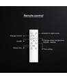 60W LED designer loftslampe med fjernbetjening - 3-i-1 CCT, dæmpbar, sort ring, inkl. lyskilde