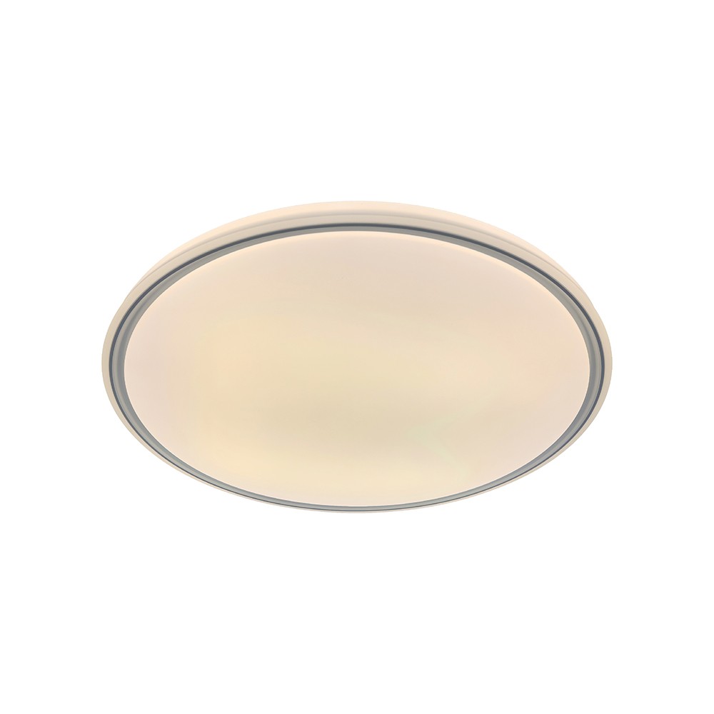 V-Tac 30W/60W/30W LED loftlampe med fjernbetjening - 3-i-1 CCT, dæmpbar, grå ring, inkl. lyskilde - Kulør : 3-i-1