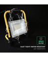 50W LED arbejdslampe med L-stativ - CREE chip, 3m ledning, IP65, 6500K, sort hus