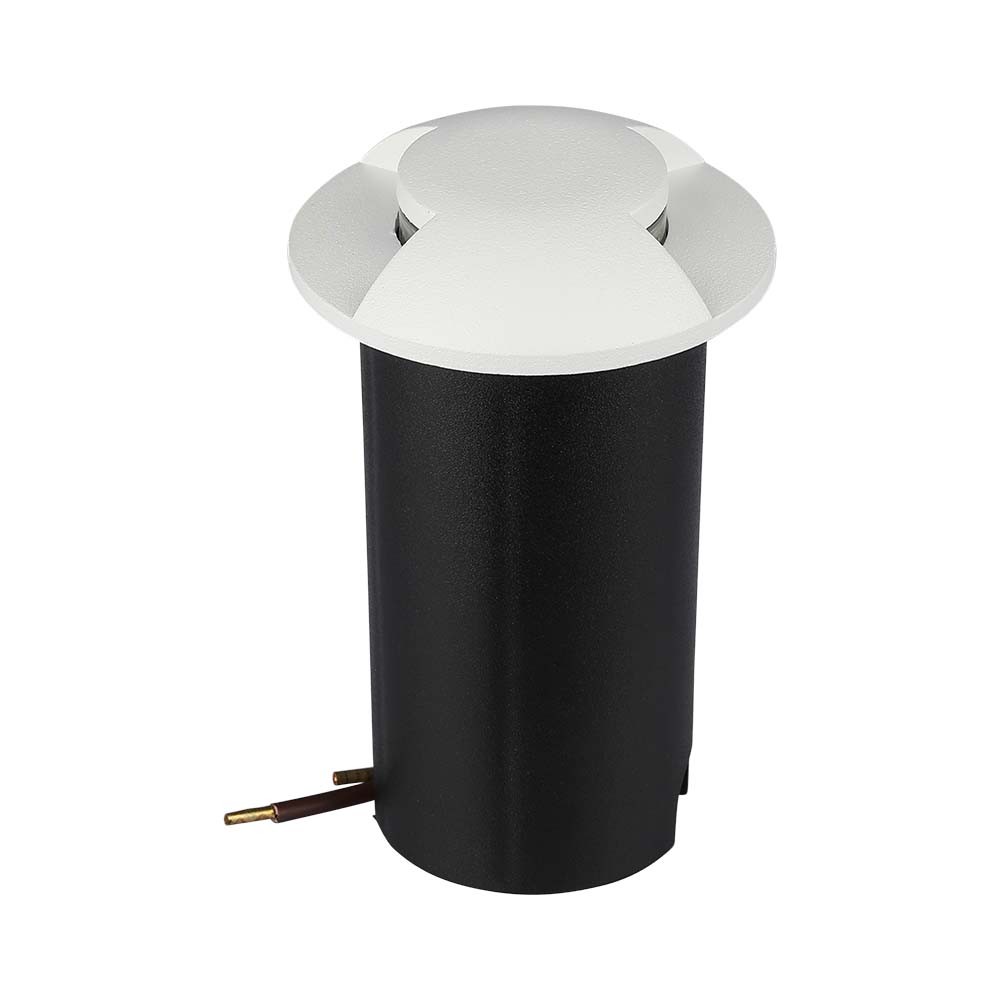 V-Tac 1W LED nedgravningsspot - IP67, hvidt hus, 6400K - Kulør : Kold