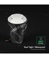 V-Tac 1W LED nedgravningsspot - IP67, hvidt hus, 6400K