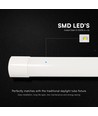 V-Tac 56,6cm 20W LED armatur - 120lm/W, 3-i-1 CCT, Slim, inkl. lyskilde