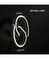 22W LED designer væglampe - 30x11cm, 4000K, sort, inkl. lyskilde
