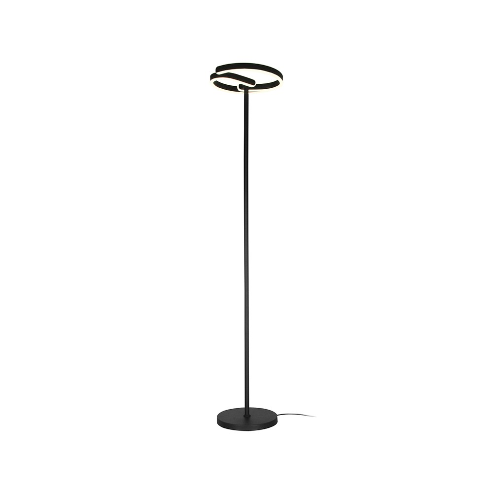 25W LED designer gulvlampe - Ø30 x 142cm, mat sort, 4000K - Kulør : Neutral
