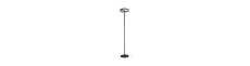25W LED designer gulvlampe - Ø30 x 142cm, mat sort, 4000K