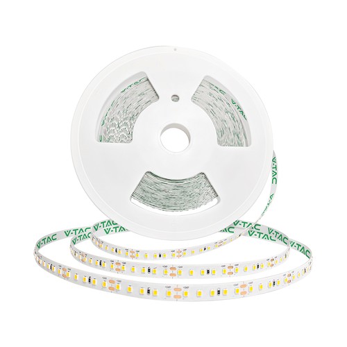 V-Tac 20m 8W/m Ultra Long LED strip - 24V, IP20, 3000K, 120 LED pr. meter