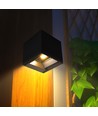 V-Tac 9W Solara væglampe med sensor - Solcelle, PIR sensor, IP65, 3-i-1 CCT, sort hus