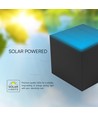 V-Tac 9W Solara væglampe med sensor - Solcelle, PIR sensor, IP65, 3-i-1 CCT, sort hus