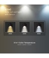 V-Tac 9W Solara væglampe med sensor - Solcelle, PIR sensor, IP65, 3-i-1 CCT, sort hus