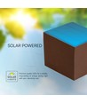 V-Tac 9W Solara væglampe med sensor, CCT - IP65, PIR sensor, Corten hus, solcelle, 3 lyskulører