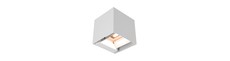 V-Tac 9W Solara væglampe med sensor - IP65, hvidt hus, 3-i-1 CCT, solcelle LED med PIR sensor