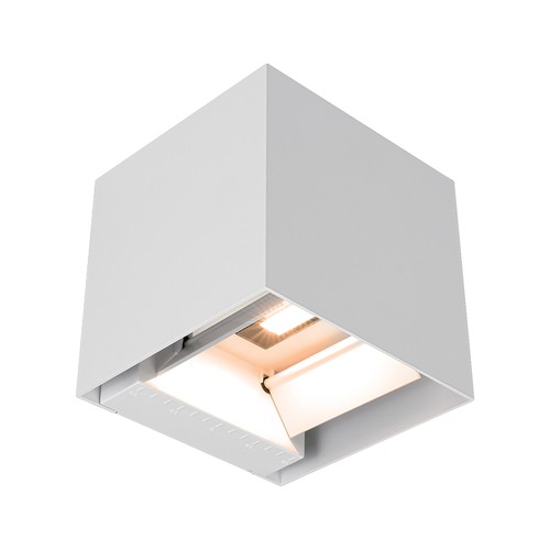 V-Tac 9W Solara væglampe med sensor - IP65, hvidt hus, 3-i-1 CCT, solcelle LED med PIR sensor