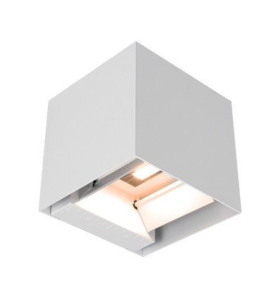 V-Tac 9W Solara væglampe med sensor - IP65, hvidt hus, 3-i-1 CCT, solcelle LED med PIR sensor
