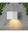 V-Tac 9W Solara væglampe med sensor - IP65, hvidt hus, 3-i-1 CCT, solcelle LED med PIR sensor