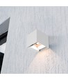 V-Tac 9W Solara væglampe med sensor - IP65, hvidt hus, 3-i-1 CCT, solcelle LED med PIR sensor