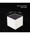 V-Tac 9W Solara væglampe med sensor - IP65, hvidt hus, 3-i-1 CCT, solcelle LED med PIR sensor