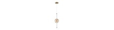 8W LED designer pendel - Ø15cm, 3000K, Amber/Hvid, dekorativ loftlampe