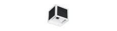 V-Tac 9W LED solcelle væglampe med sensor - CCT, IP65, hvidt hus, PIR sensor
