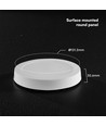 6W Ø12cm LED påbygningspanel - CCT, Backlit, CREE chip, 6 års garanti, rund