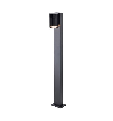 V-Tac GU10 havelampe, 80cm - IP44, sort, uden lyskilde, bedlampe