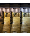 5m 10W/m Vandtæt COB CCT LED strip RA90 - 24V DC, IP68, 576 LED pr. meter