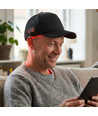 Lysterapi kasket, infrarød - Trådløs, USB-C opladning, Rødt og Nærinfrarødt lys