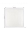 60x60 LED panel, 30W - Højde:8mm, RA90, DALI / push dæmpbar, UGR19, hvid kant