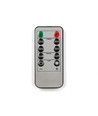 6-pak hvide LED stearinlys inkl. ladebase - Ø2cm, Højde: 25cm, kronelys, inkl. fjernb., timer
