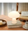 Opladelig LED svampe bordlampe - Hvid, touch dæmpbar, CCT, IP54