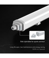 120cm 36W vandtæt komplet LED armatur - 120lm/W, IP65, CREE chip, 6 års garanti